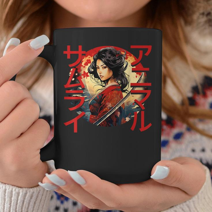 Coole Samurai-Damen Kriegerin Japanische Ninja Damen Kawaii Tassen Lustige Geschenke