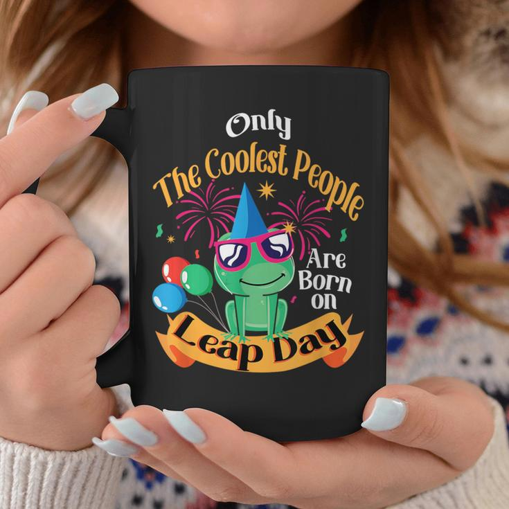 Coolest People Born On Leap Day Birthday Party Cute Coffee Mug Unique Gifts