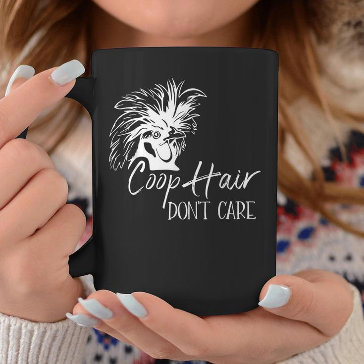 Coop Hair Don't Care Farm Animal Hen Chicken Lover Coffee Mug Unique Gifts