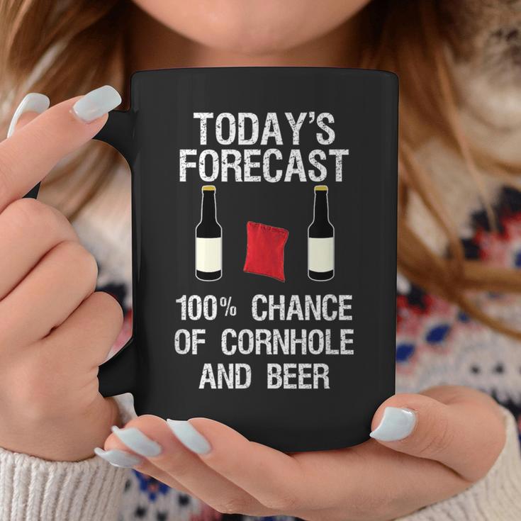 Cornhole And Beer Today's Forecast Coffee Mug Unique Gifts