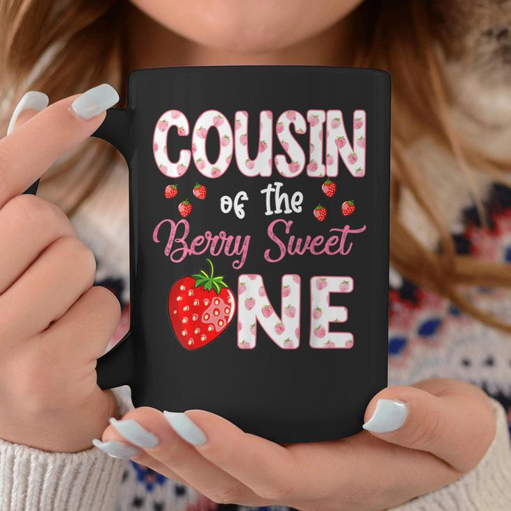 Cousin Of The Berry Sweet One Strawberry First Birthday Coffee Mug Unique Gifts