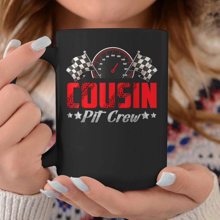 Cousin Pit Crew Birthday Racing Car Family Matching Race Car Coffee Mug Personalized Gifts