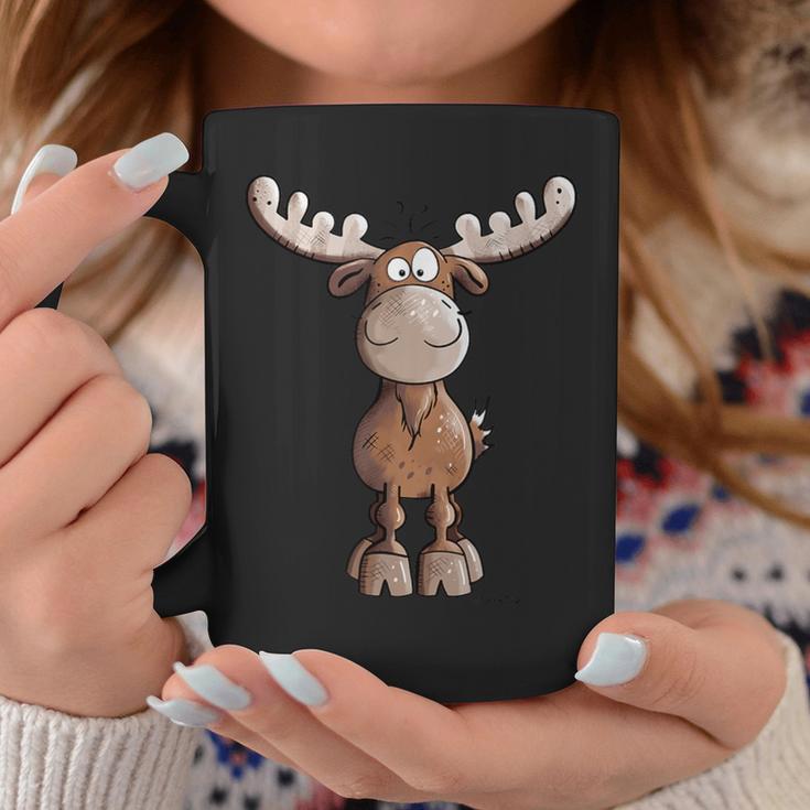 Crazy Elk I Deer Reindeer Fun Animal Motif Tassen Lustige Geschenke