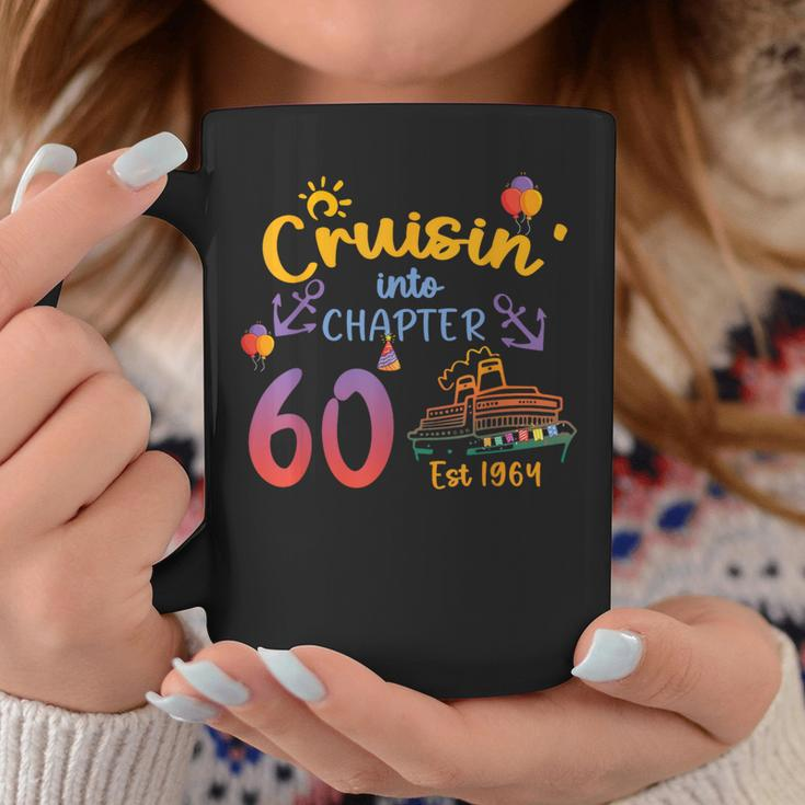 Cruisin' Into 60 Est 1964 60Th Birthday Cruise Cruising Coffee Mug Unique Gifts