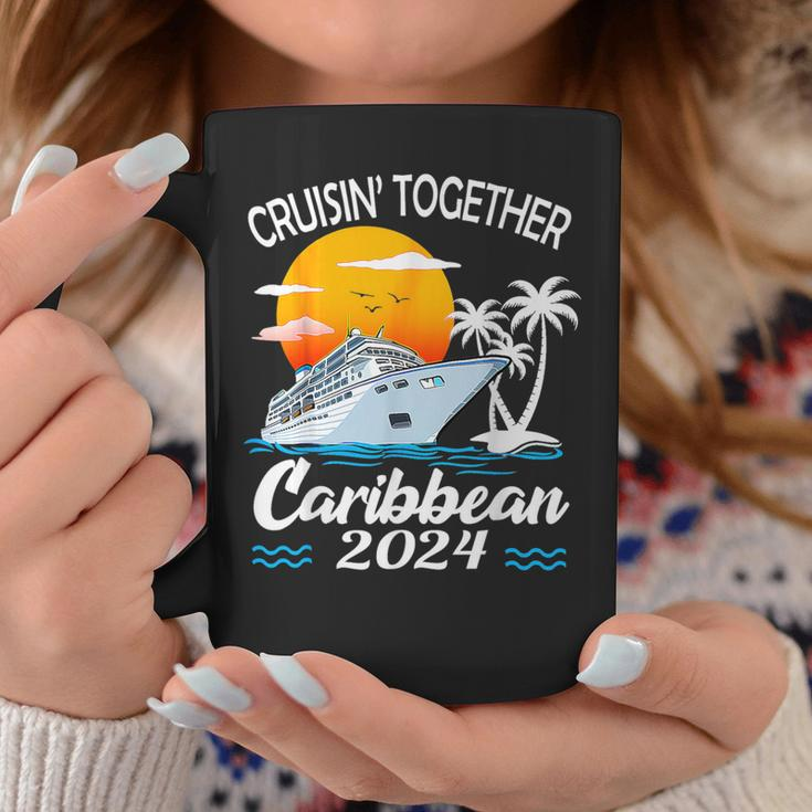 Cruisin Together Caribbean Cruise 2024 Family Vacation Coffee Mug Funny Gifts