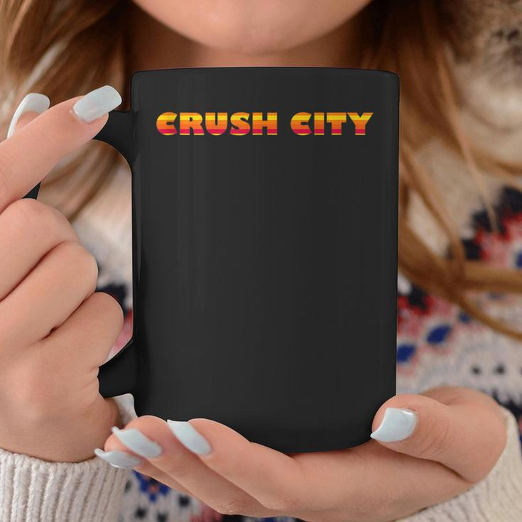 Crush City Houston Signature Orange Stripes Coffee Mug Unique Gifts