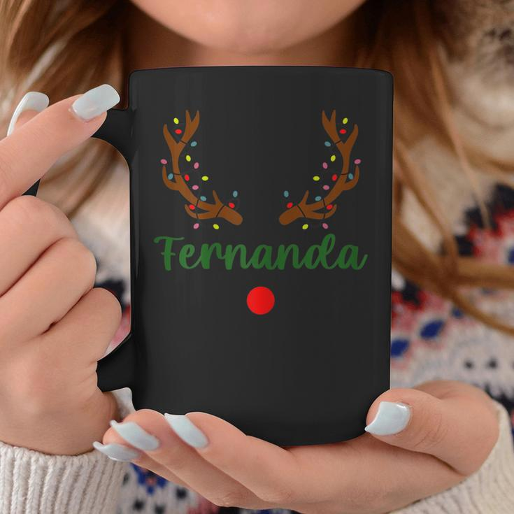 Custom Name Christmas Matching Family Pajama Fernanda Coffee Mug Funny Gifts
