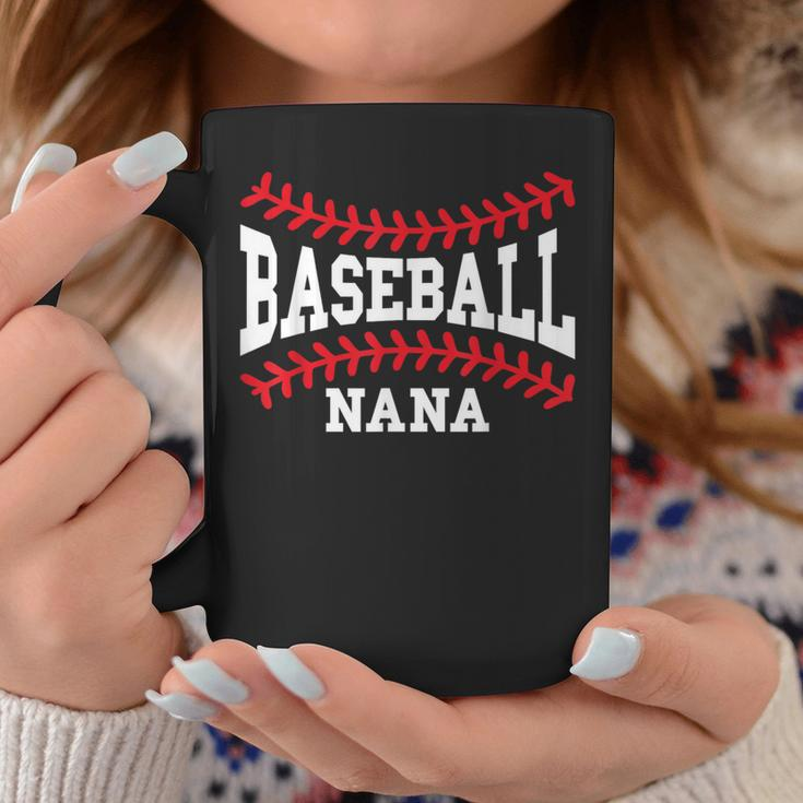 Cute Baseball Nana Laces Little League Grandma Women's Coffee Mug Funny Gifts