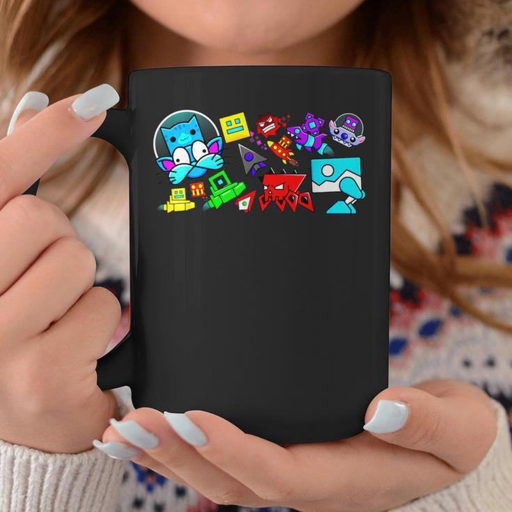 Cute Geometry Video Game Graphic Birthday Coffee Mug Unique Gifts