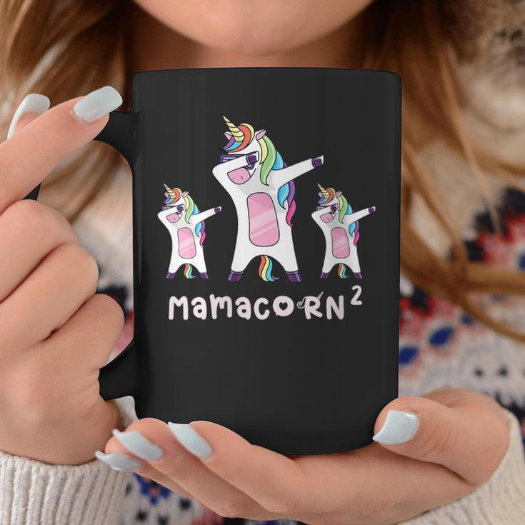 Cute Mamacorn Unicorn Mom Mother Of 2 Twins Girls Baby Mom2 Coffee Mug Unique Gifts