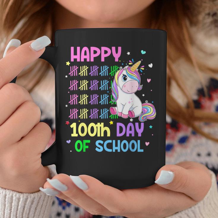 Cute Unicorn Happy 100Th Day Of School Unicorn Girls Teacher Coffee Mug Unique Gifts