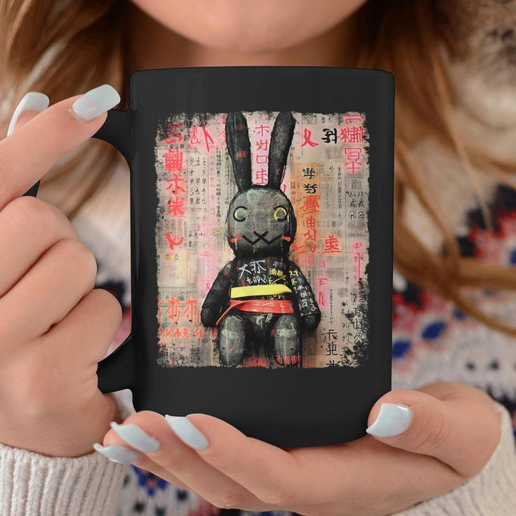 Cyberpunk Rabbit Japanese Futuristic Rabbit Samurei Tassen Lustige Geschenke