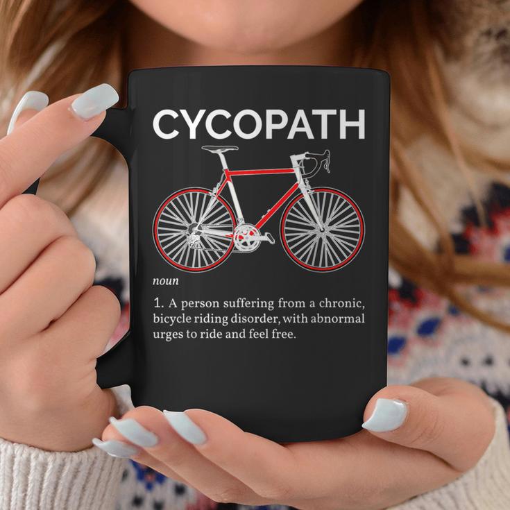 Cycopath Definition For A Biker Cyclist Or Cyclopath Coffee Mug Unique Gifts