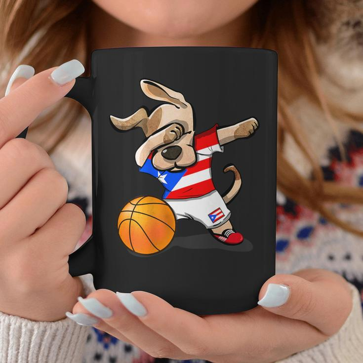 Dabbing Dog Puerto Rico Basketball Fans Jersey Sport Lovers Coffee Mug Unique Gifts