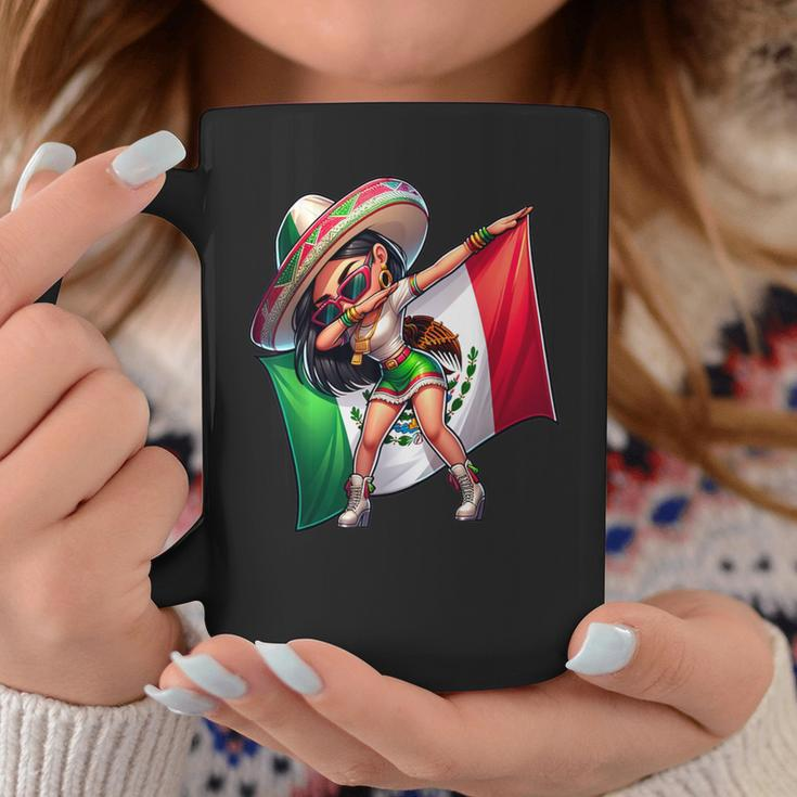 Dabbing Mexican Woman Coffee Mug Unique Gifts