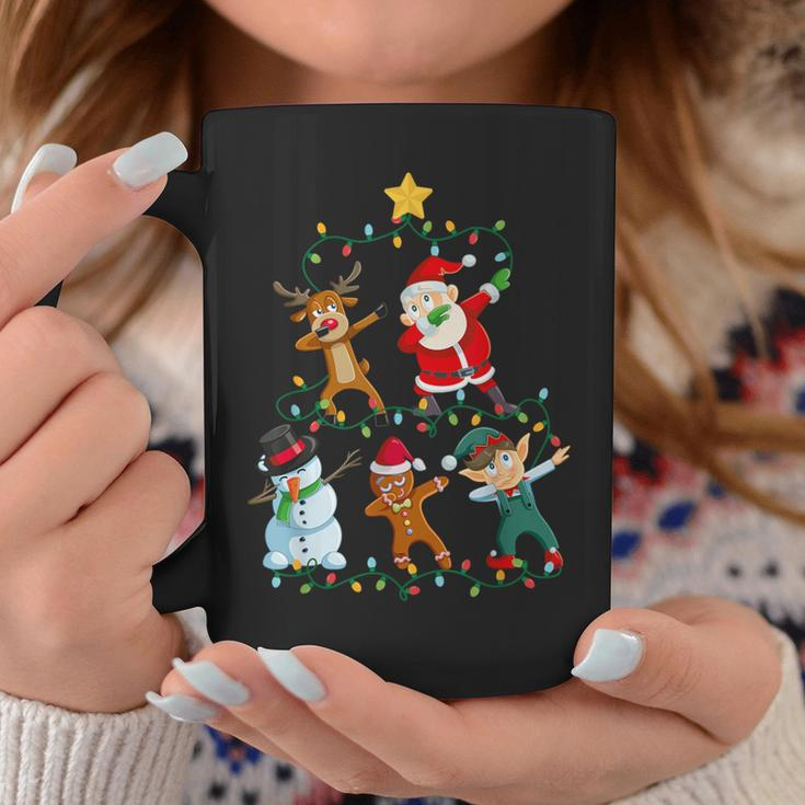 Dabbing Santa Elf Santa Reindeer Xmas Short Sleeve Black Tassen Lustige Geschenke