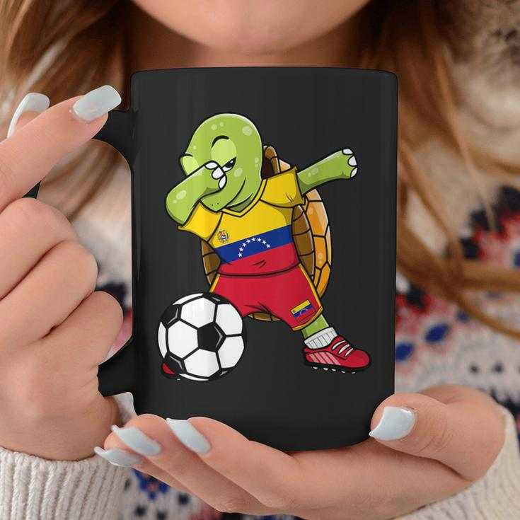 Dabbing Turtle Venezuela Soccer Fans Jersey Flag Football Coffee Mug Unique Gifts