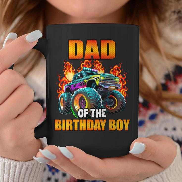 Dad Of The Birthday Boy Monster Truck Birthday Party Coffee Mug Unique Gifts