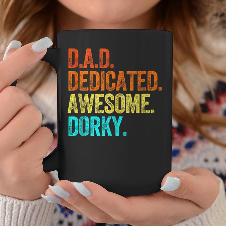 Dad Dedicated Awesome Dorky Fathers Day Dork Nerd Coffee Mug Unique Gifts