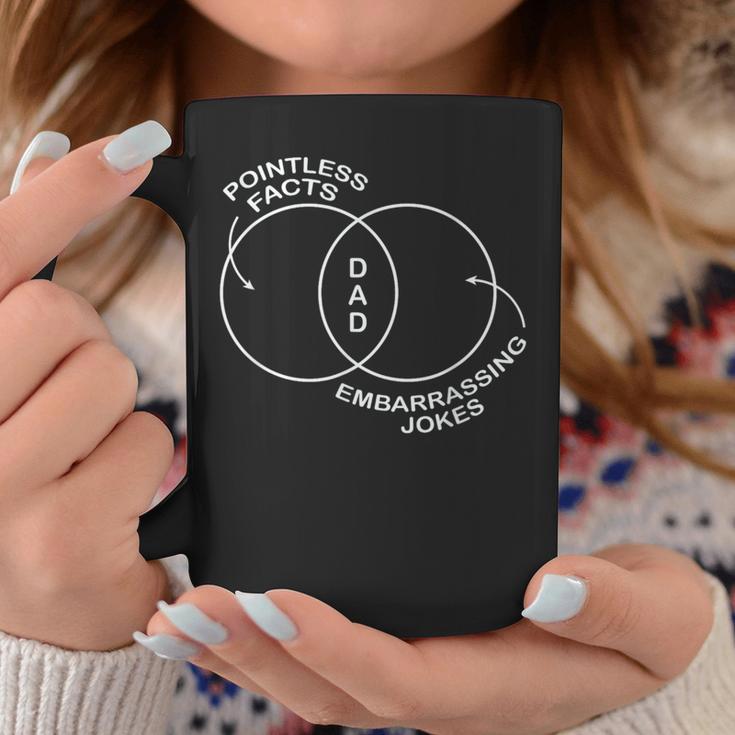 Dad Pointless Facts Embarrassing Jokes Venn Diagram Coffee Mug Unique Gifts