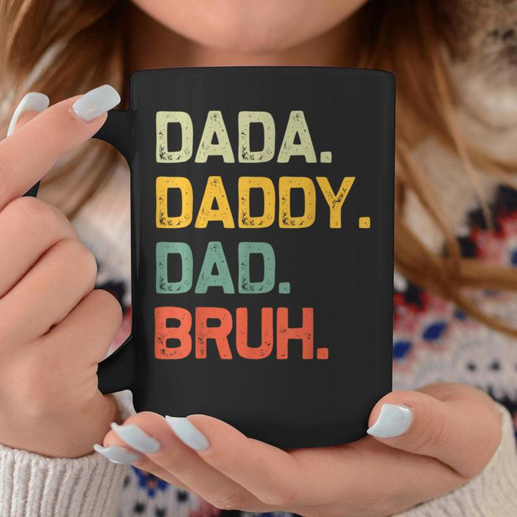 Dada Daddy Dad Bruh Vintage Fathers Day Dad Coffee Mug Funny Gifts
