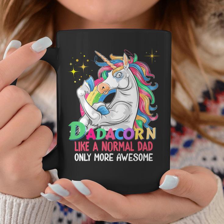 Dadacorn Muscle Unicorn Familienmatching Für Papa-Liebhaber Tassen Lustige Geschenke