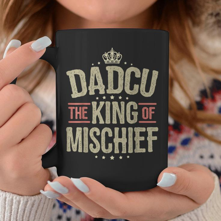 Dadcu King Of Mischief For Grandad Fathers Day Coffee Mug Funny Gifts