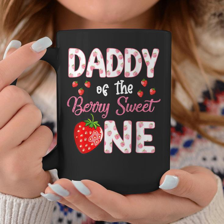 Daddy Of The Berry Sweet One Strawberry First Birthday Coffee Mug Unique Gifts