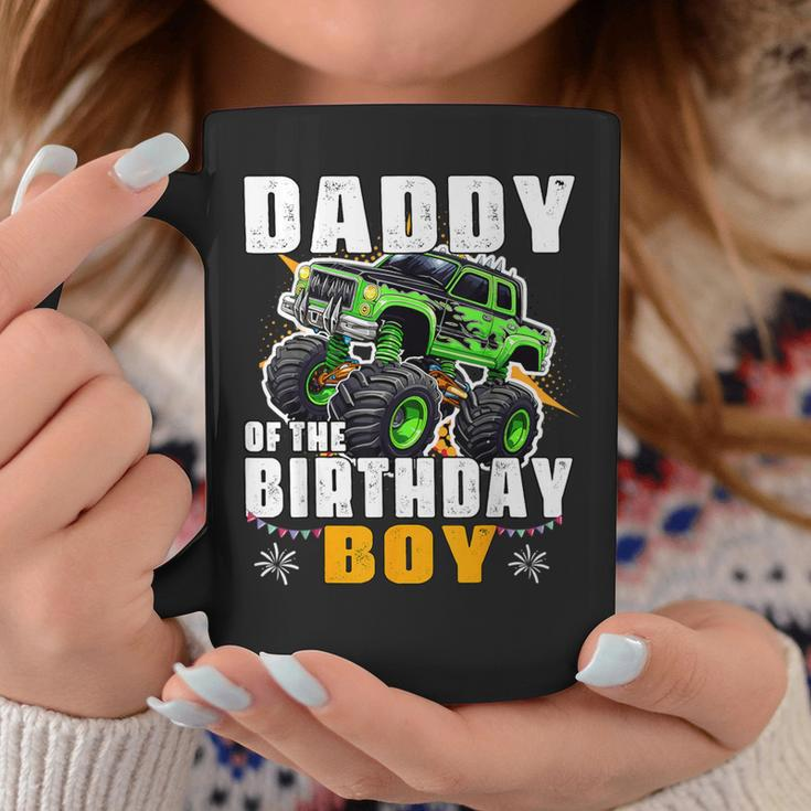 Daddy Of The Birthday Boy Monster Truck Birthday Family Coffee Mug Funny Gifts