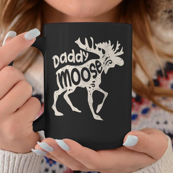 Daddy Moose Fathers Day Dad Papa Family Matching Vintage Coffee Mug Unique Gifts