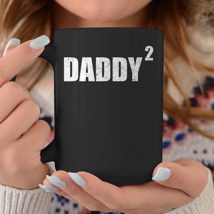 Daddy Squared 2 Second Pregnancy Announcement Coffee Mug Unique Gifts