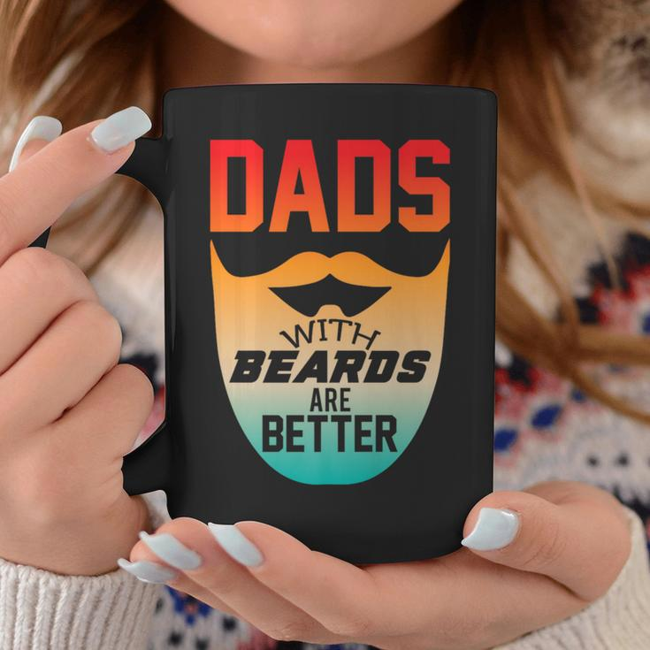 Dads With Beards Are Better Father Day Vintage Coffee Mug Unique Gifts