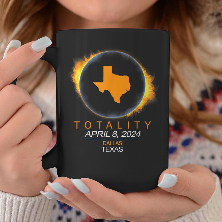 Dallas Texas Total Solar Eclipse 2024 Coffee Mug Unique Gifts