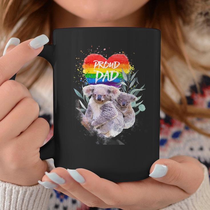 Damen Lgbt Pride Daddy Koala Bär Regenbogen Stolz Papaatertag Mit-Ausschnitt Tassen Lustige Geschenke