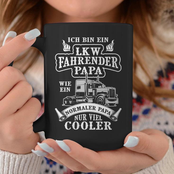 Damen Lkw Fahrender Papa Wie Ein Normaler Papa Nuriel Cooler Mit-Ausschnitt Tassen Lustige Geschenke