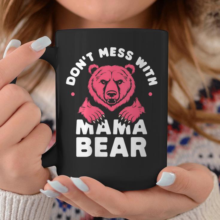 Damen Lustiger Muttertag Für Damen Don't Mess With Mama Bear Mit-Ausschnitt Tassen Lustige Geschenke