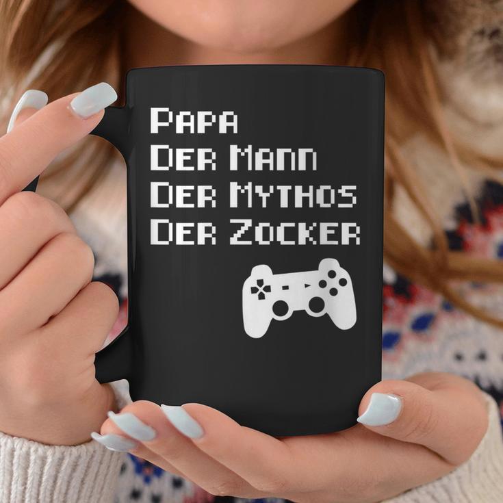 Damen Papa Zockerater Gamer Geburtstag Spruch Lustig Geschenk Mit-Ausschnitt Tassen Lustige Geschenke