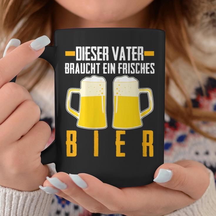 Damenatertag Saufenater Frisches Bier Papa Mit-Ausschnitt Tassen Lustige Geschenke