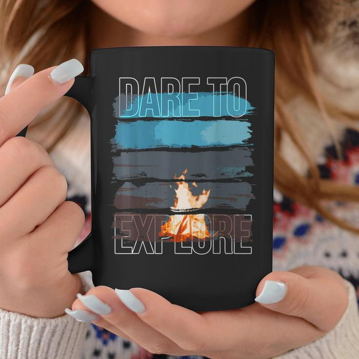 Dare To Explore Camping Outdoors Coffee Mug Unique Gifts