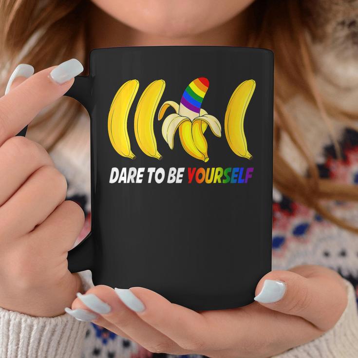 Dare To Be Yourself Bananas Gay Lgbt Pride Coffee Mug Unique Gifts