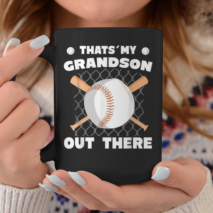 Das Ist Mein Enkel Da Draußen Baseball- Tassen Lustige Geschenke