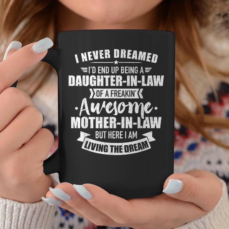 Daughter-In-Law Of Awesome Mother-In-Law Coffee Mug Unique Gifts