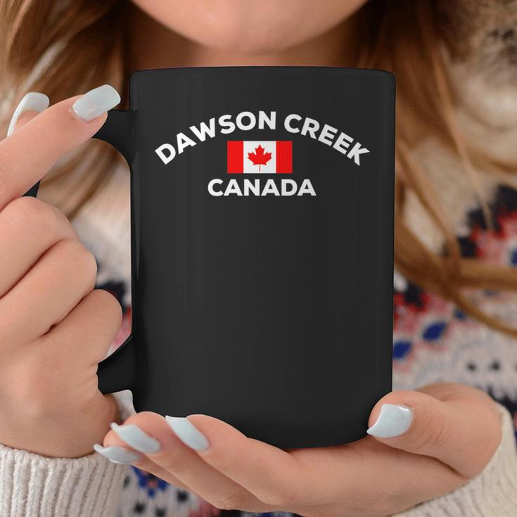 Dawson Creek Canada Canadian Flag City Tourist Maple Leaf Coffee Mug Unique Gifts