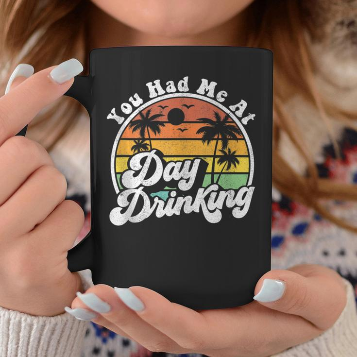 You Had Me At Day Drinking Retro Beach Summer Coffee Mug Personalized Gifts