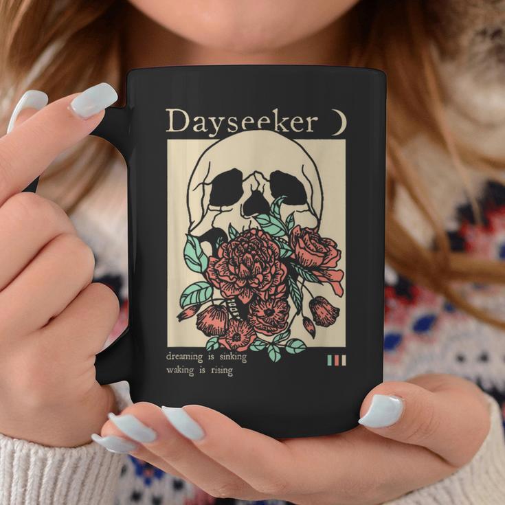 Dayseeker Skull Dearming Is Sinking Waking Is Rising Coffee Mug Unique Gifts