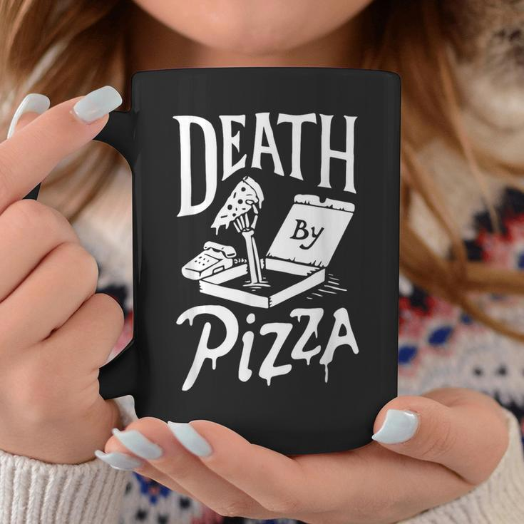 Death By Pizza Coffee Mug Unique Gifts