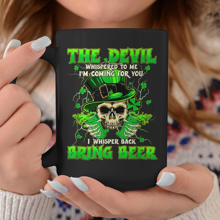 The Devil Whispered I'm Coming For You I Whisper Bring Beer Coffee Mug Unique Gifts