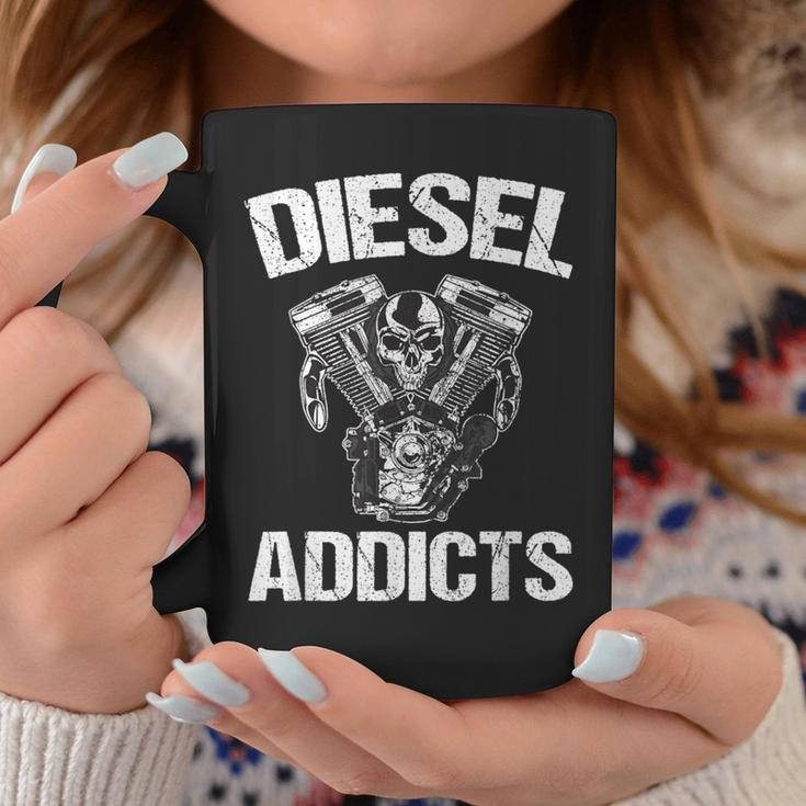 Diesel Addicts Power Stroke Engine 4 X 4 Tassen Lustige Geschenke
