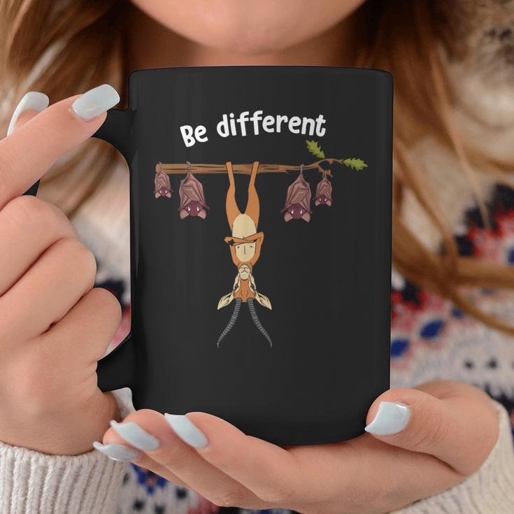 Be Different Cute Antelope With Bats Hanging On Tree Coffee Mug Unique Gifts