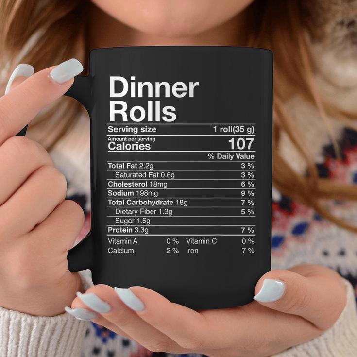 Dinner Rolls Nutrition Facts Thanksgiving Turkey Day Coffee Mug Unique Gifts